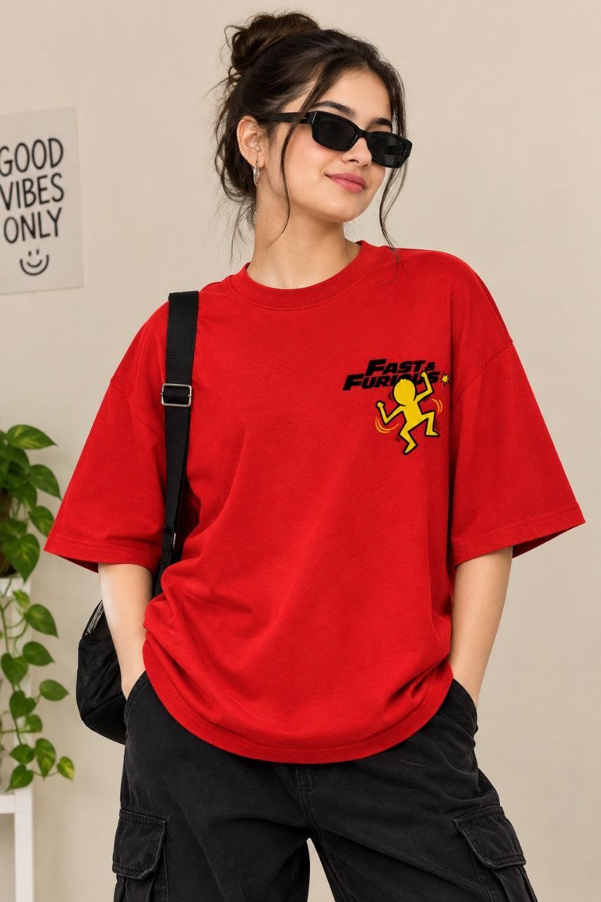 FURIOUS MOTION GRAPHIC OVERSIZED TEES